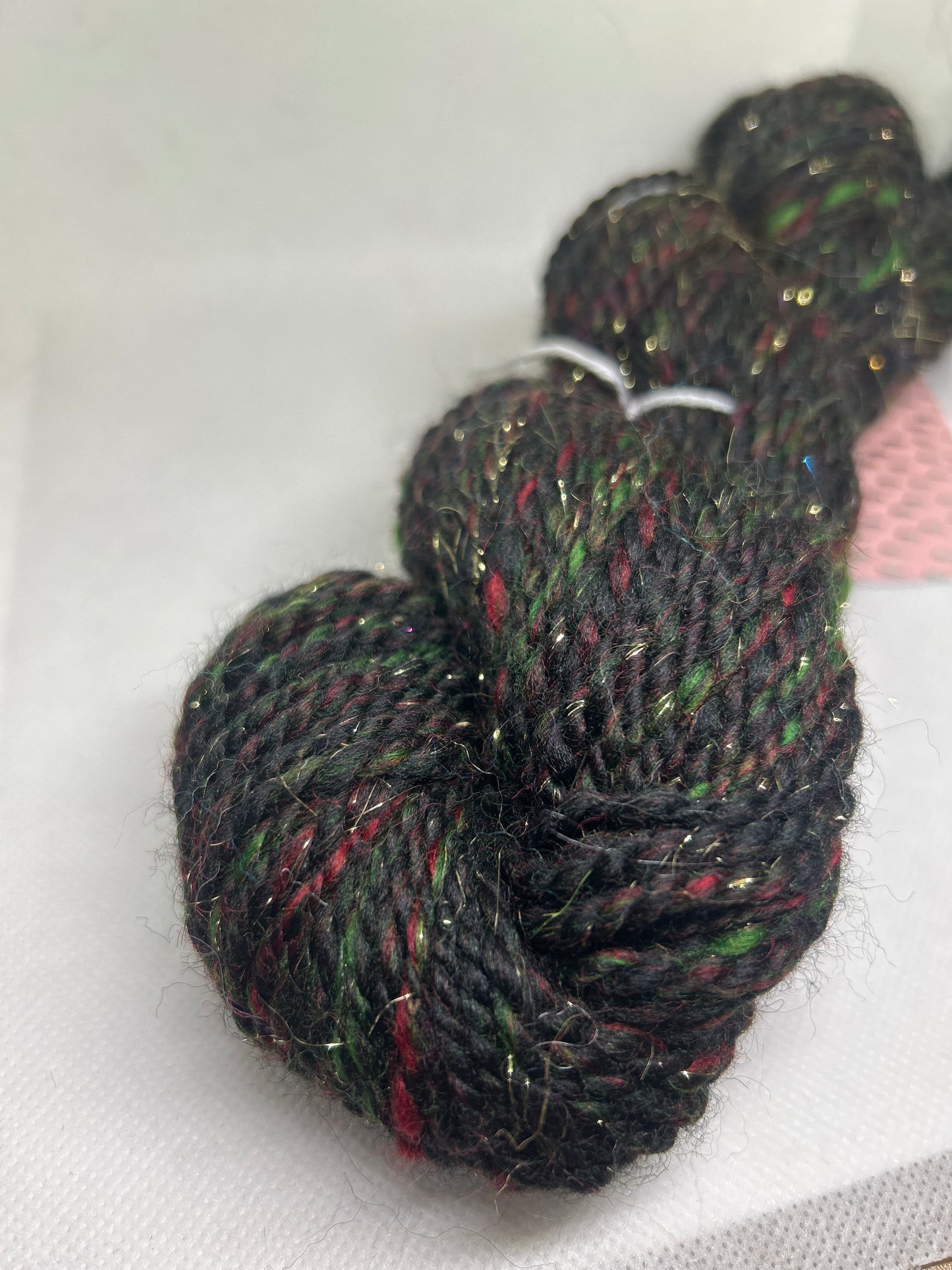 Black stallion 100g Handspun Art Yarn