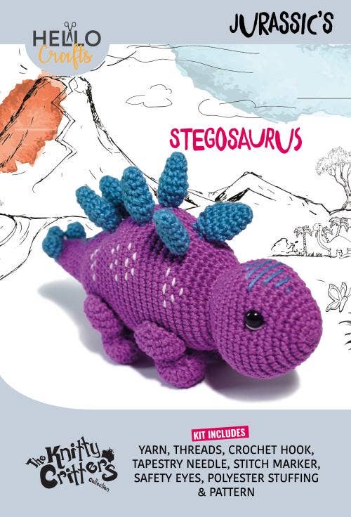 Knitty Critters - Jurassic's crochet kit - Stegosaurus