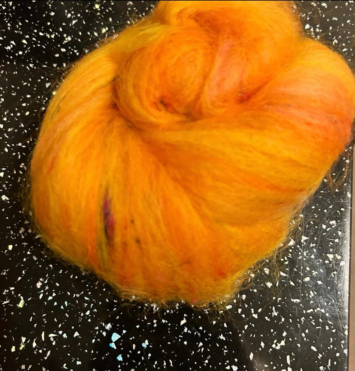 100g Corriedale Tweed Fibre batt