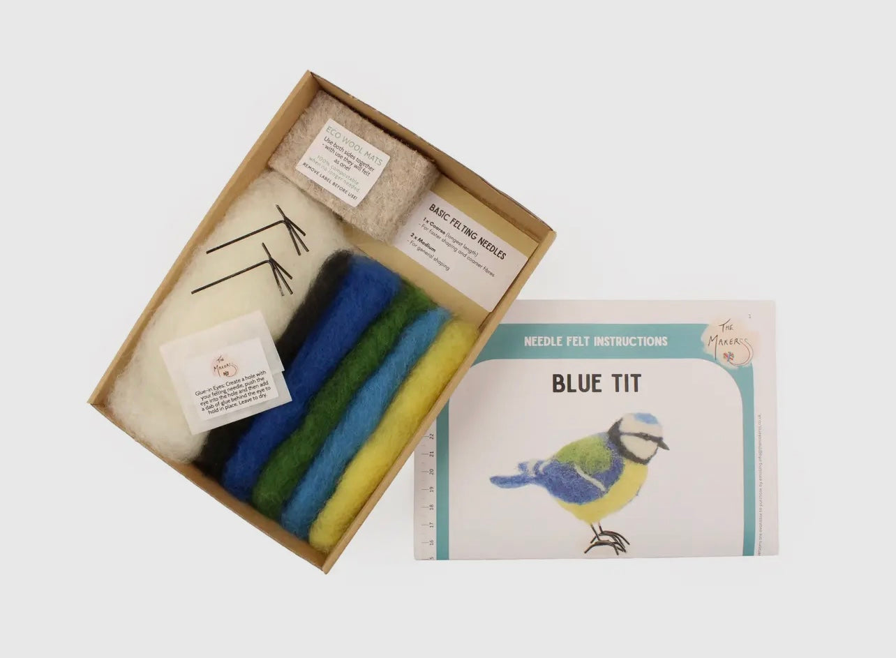 Blue Tit Needle Felt Kit