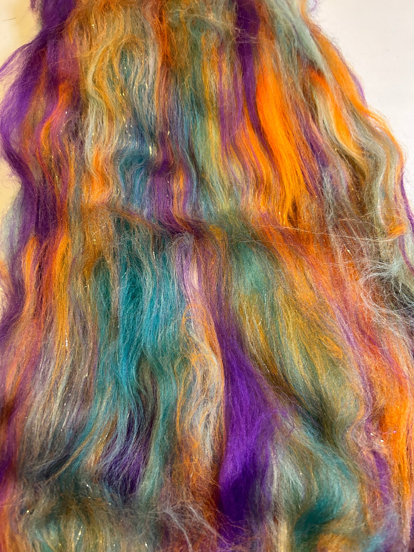 100g Hocus Pocus Fibre Batt with Bamboo and Angelina