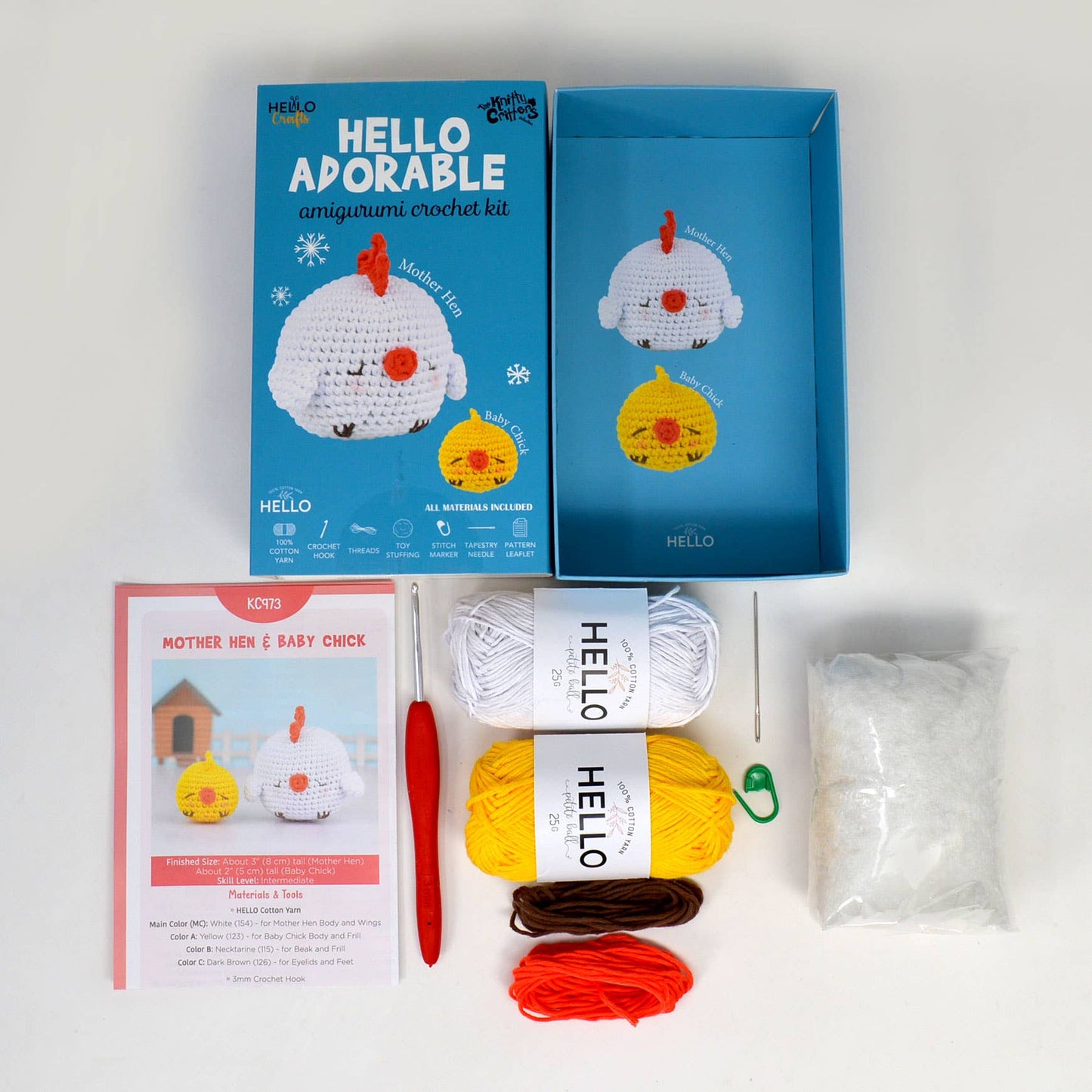 Knitty Critters Hello Adorable 2 - Mother Hen & Baby Chick