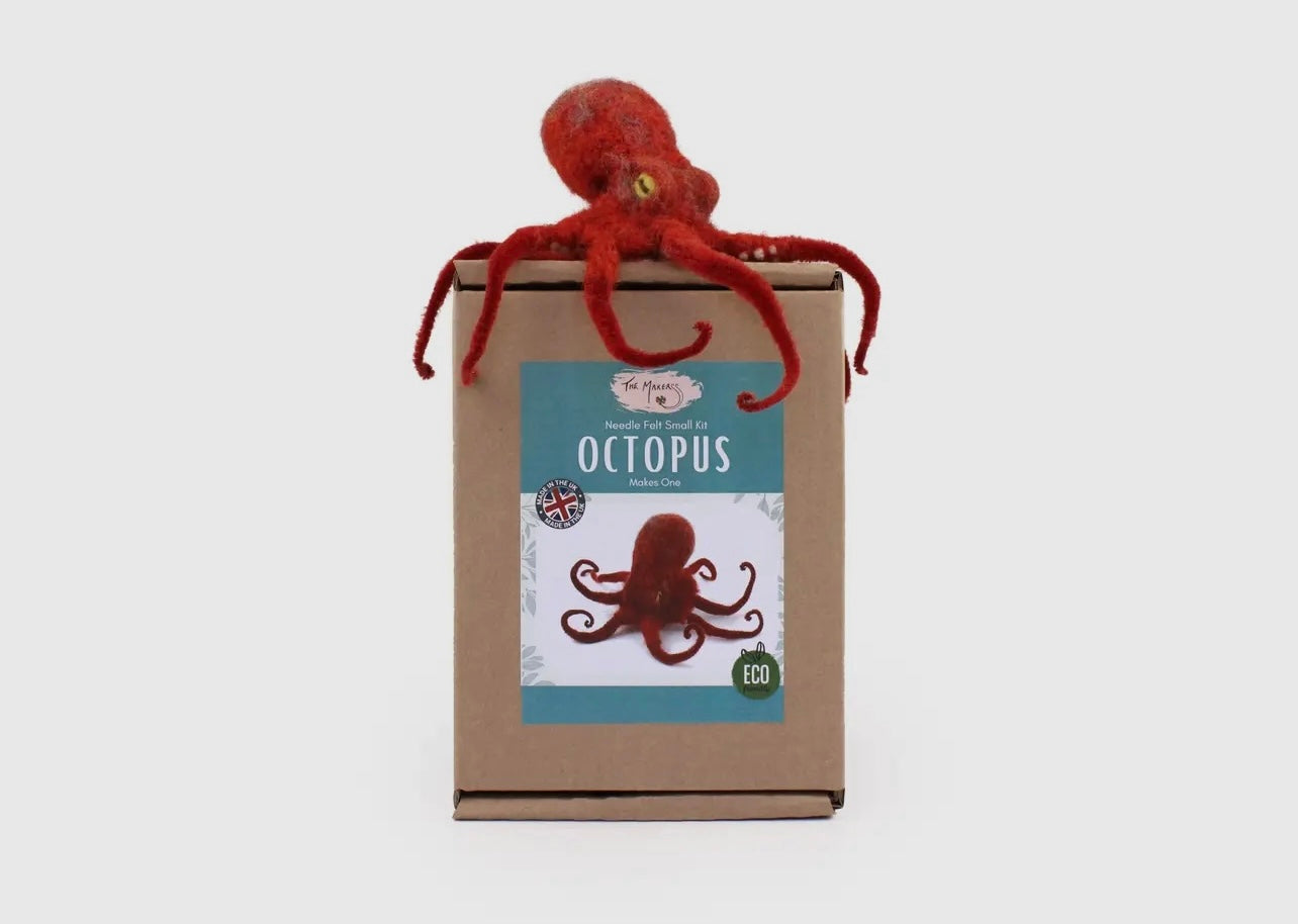 Octopus Needle Felting Kit