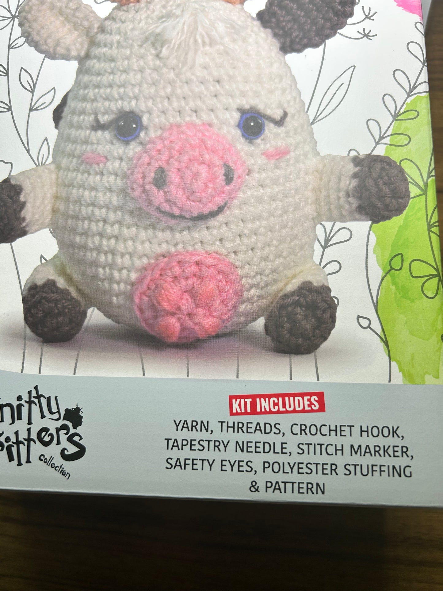 Knitty Critters - Farmyard crochet kit - Moo Calf
