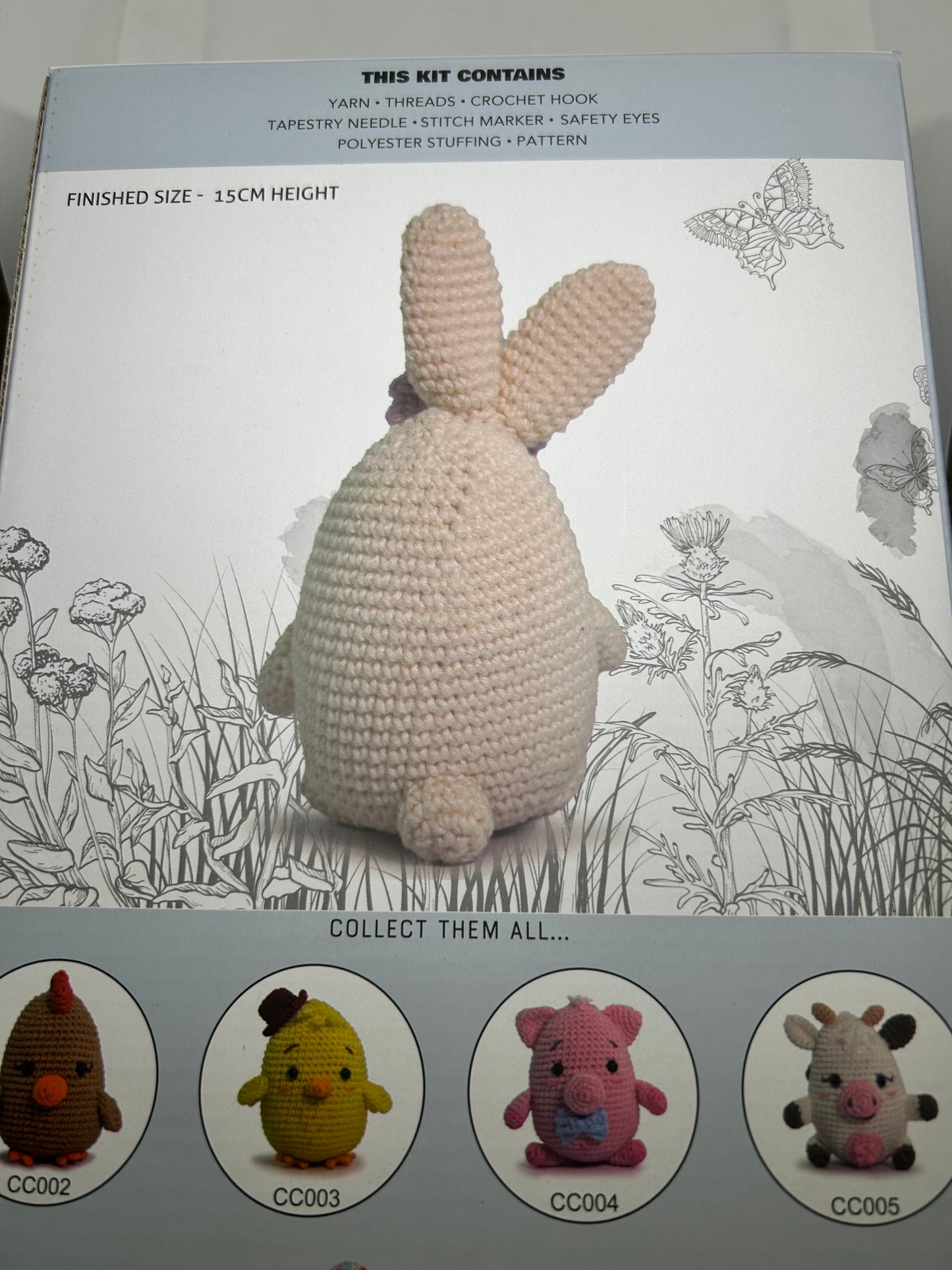 Knitty Critters - Farmyard crochet kit - Bunny