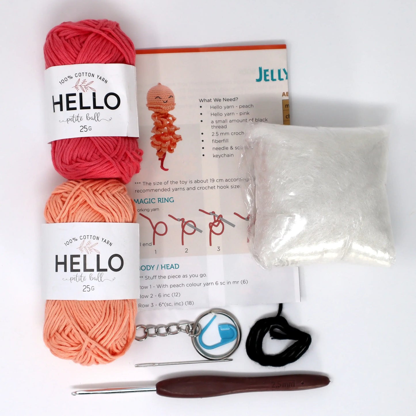 Knitty Critters Sealife Keyrings - Jellyfish