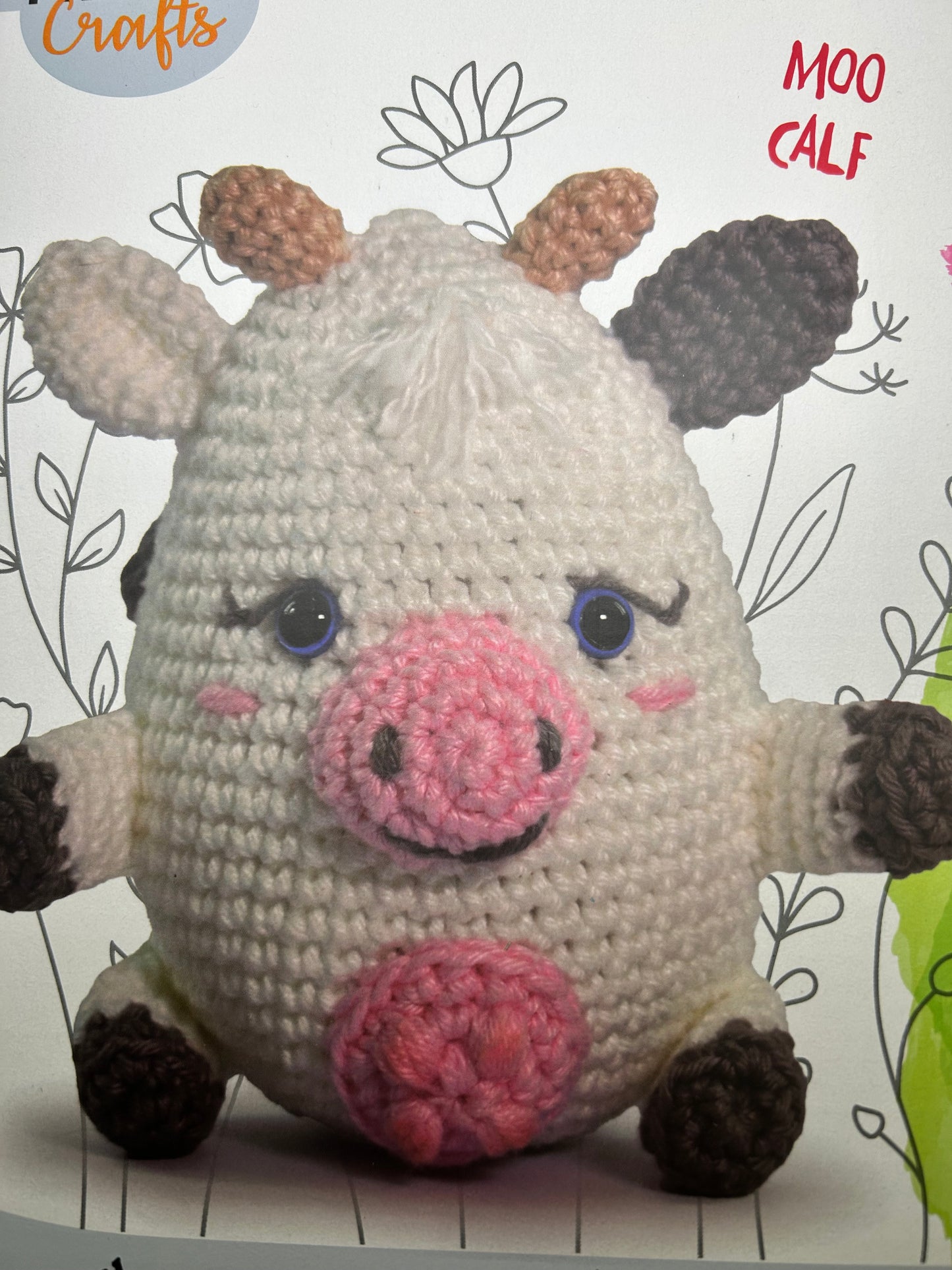 Knitty Critters - Farmyard crochet kit - Moo Calf