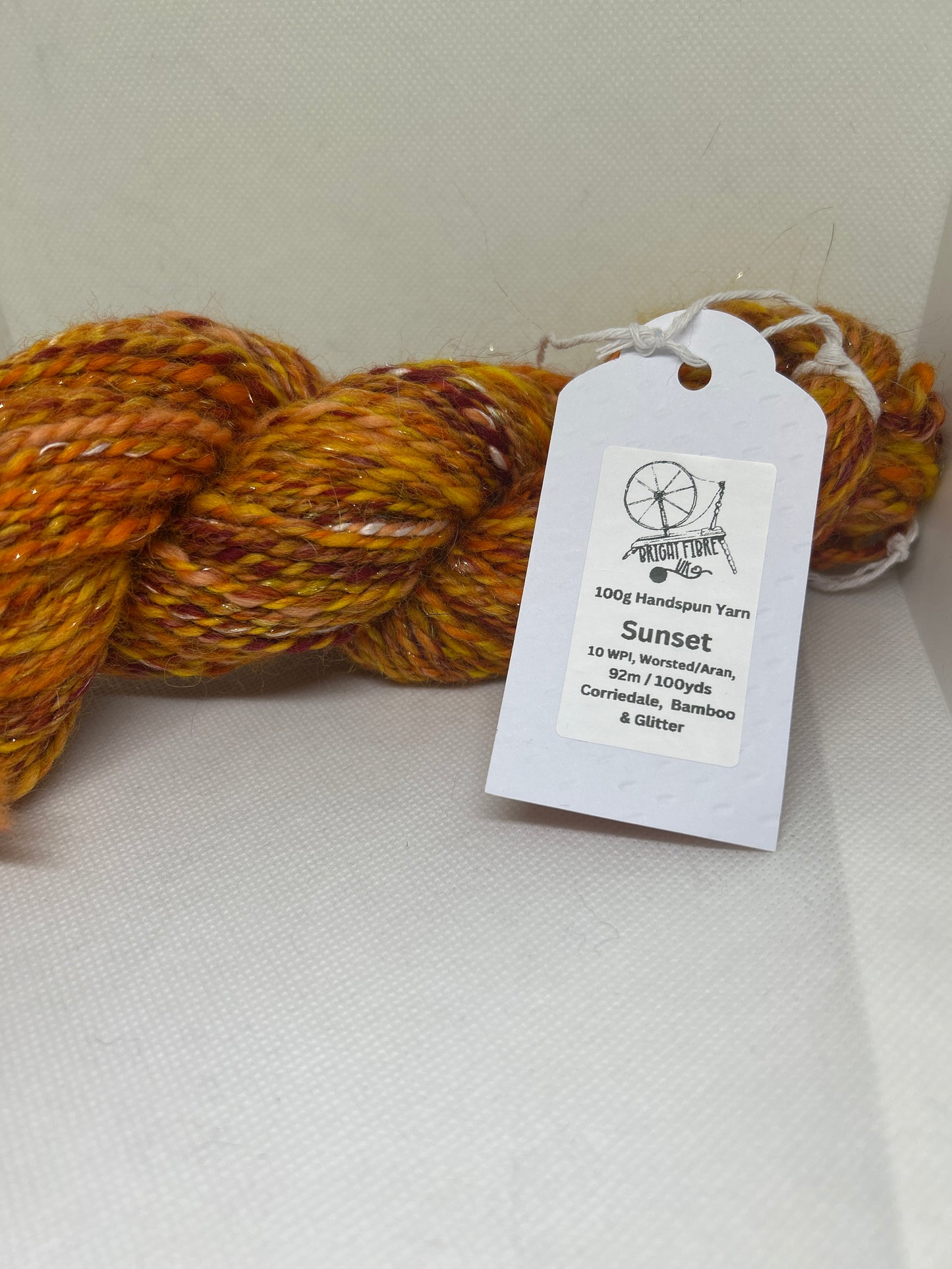 Sunset 100g Hand spun Yarn