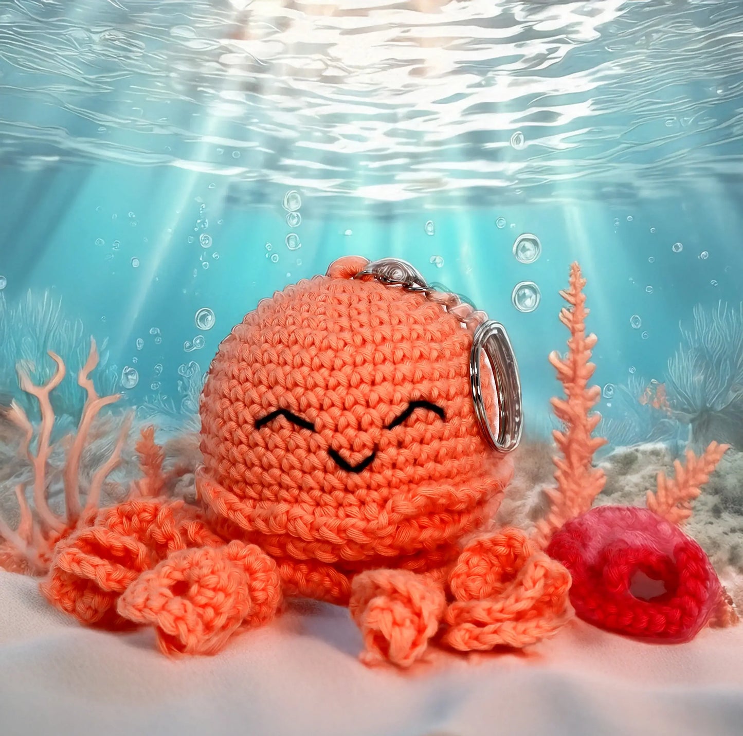 Knitty Critters Sealife Keyrings - Jellyfish