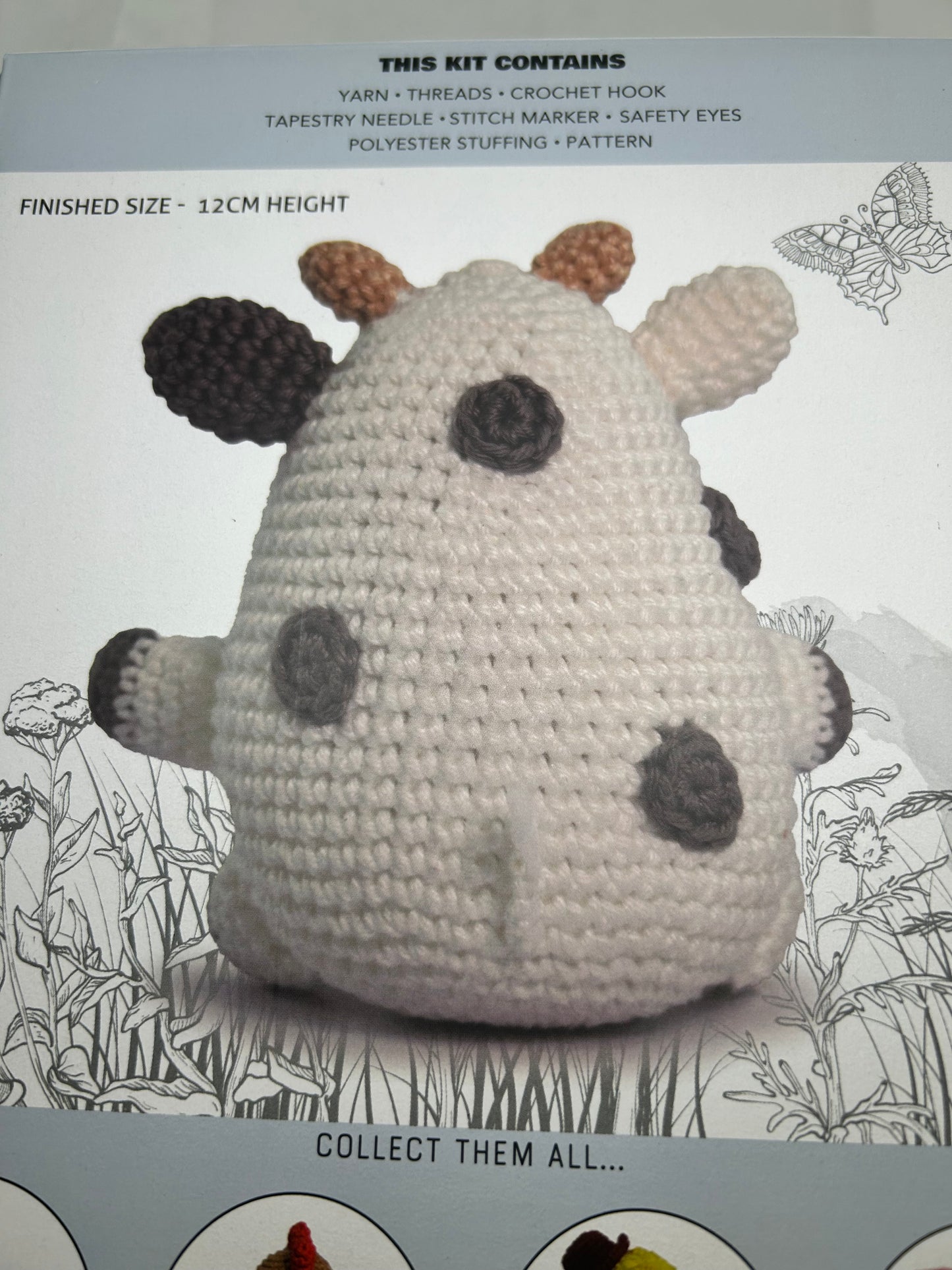 Knitty Critters - Farmyard crochet kit - Moo Calf