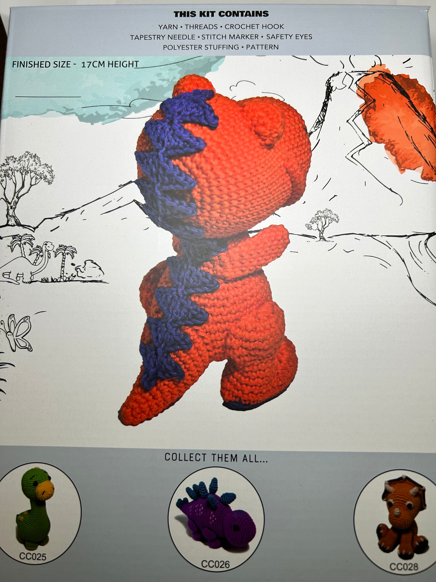Knitty Critters - Jurassic's crochet kit - T-Rex