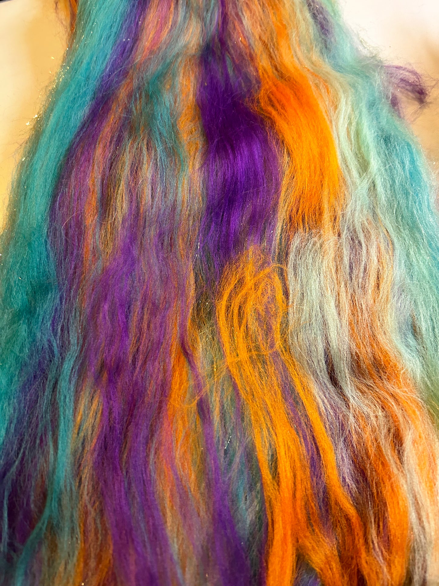100g Hocus Pocus Fibre Batt with Bamboo and Angelina