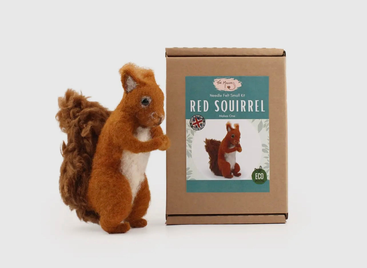 Red Squirrel Needle Felting Kit
