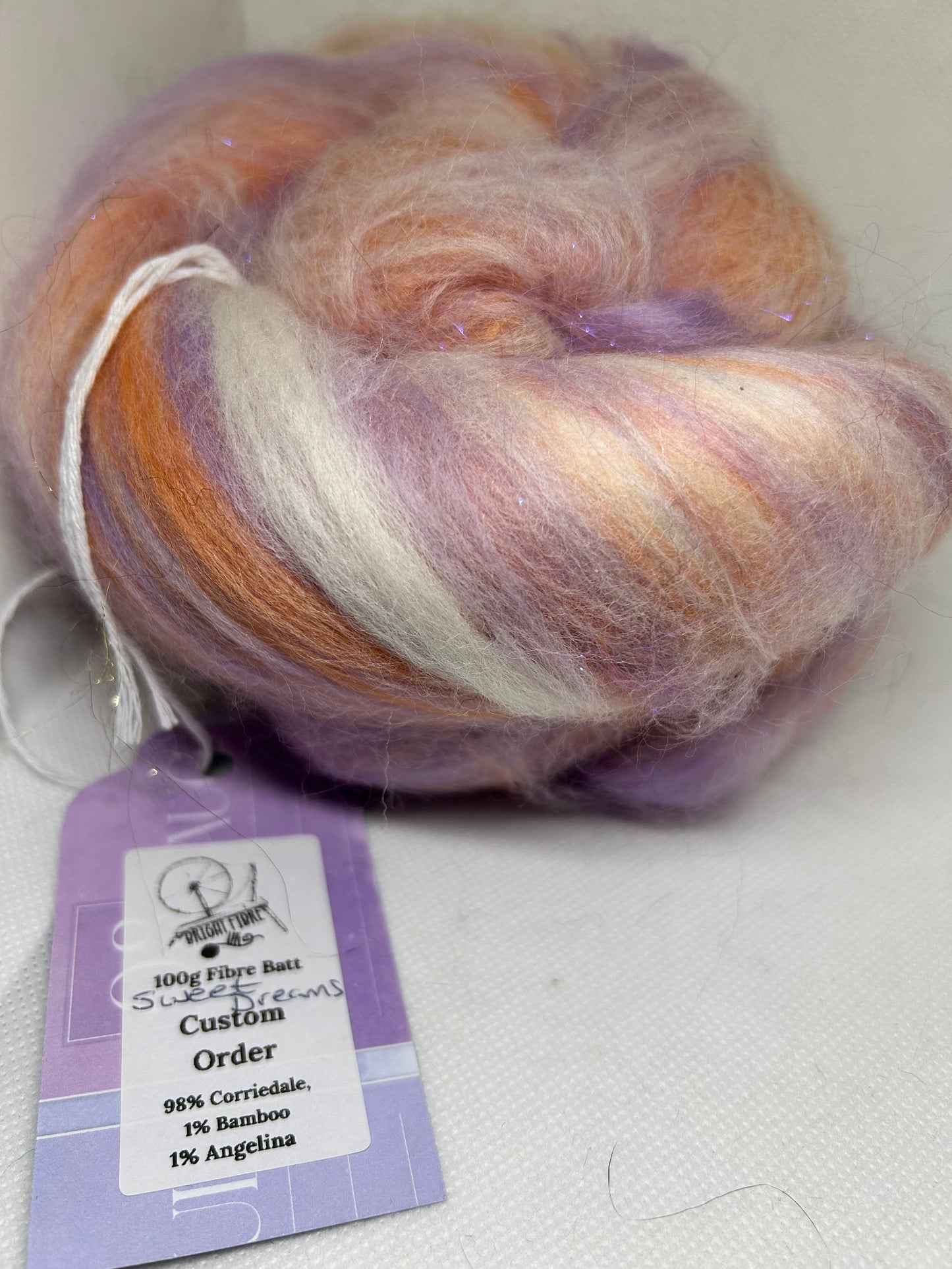 Sweet Dreams 100g Fibre Batt