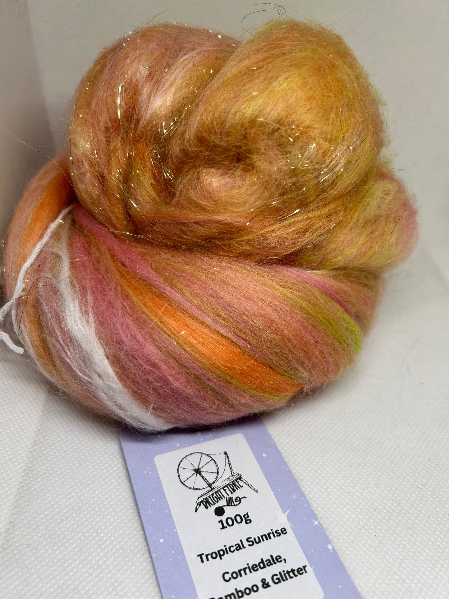 Tropical Sunrise 100g Fibre Batt