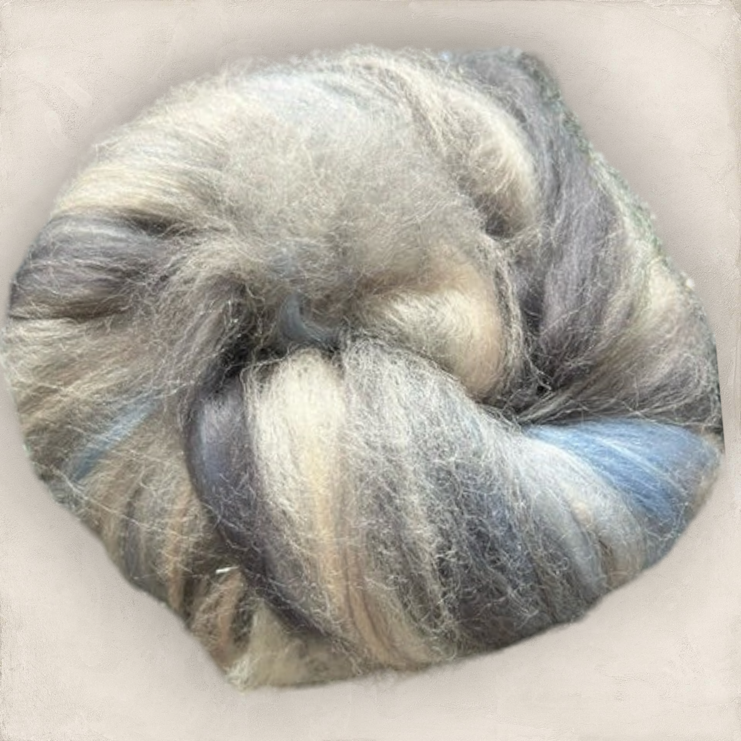 100g Ruby-Leigh Corriedale fibre batt with Bamboo and Angelina glitter