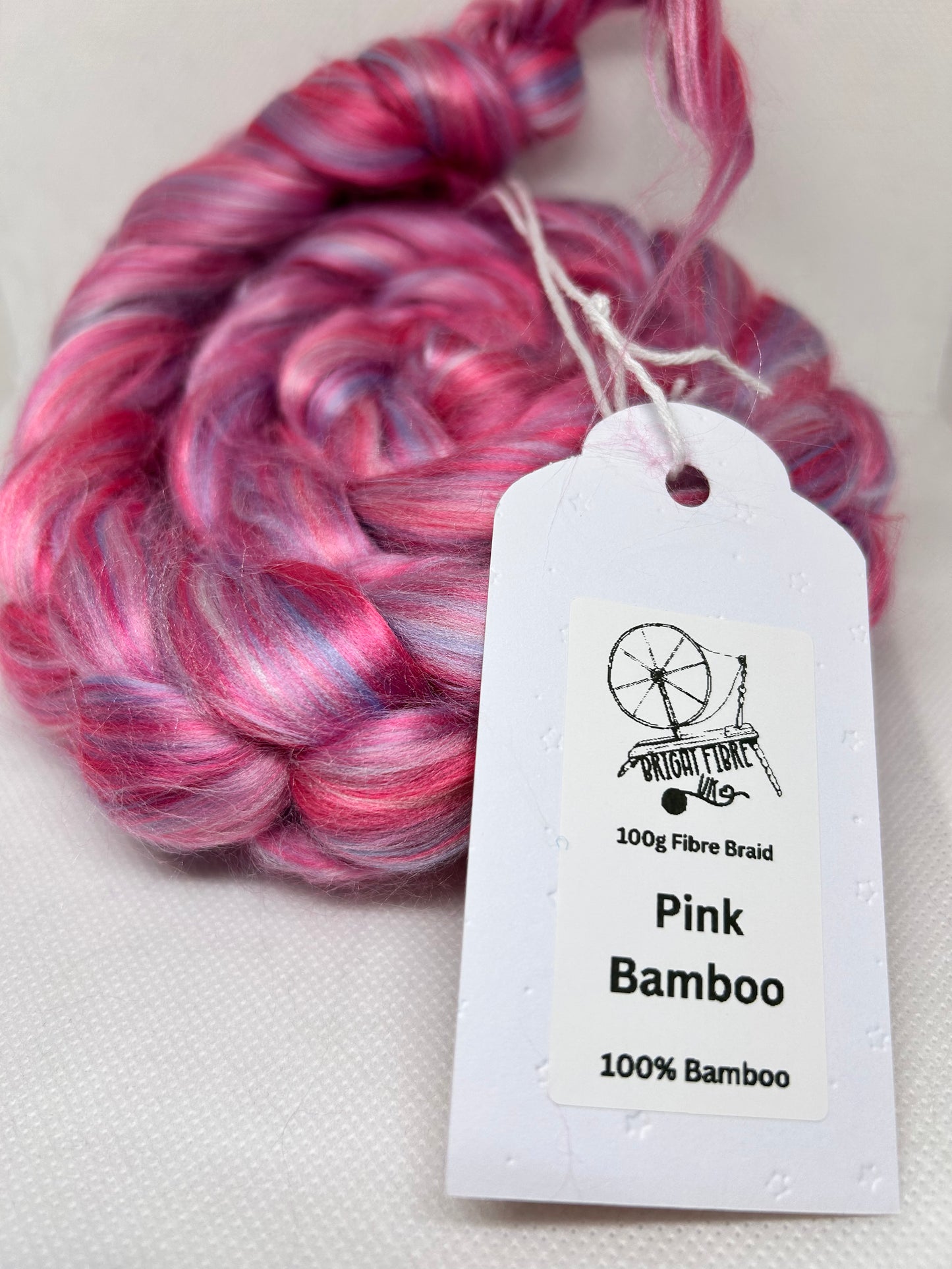 Pink Bamboo Fibre Braid