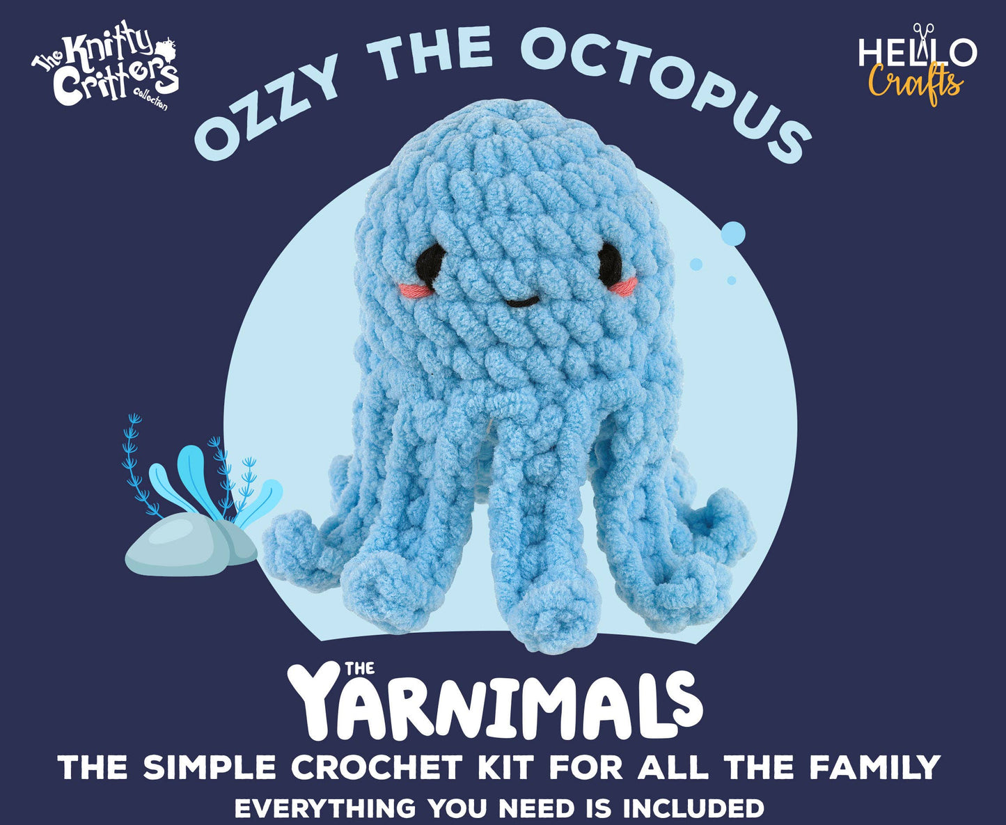 Knitty Critters Yarnimals - Ozzy The Octopus