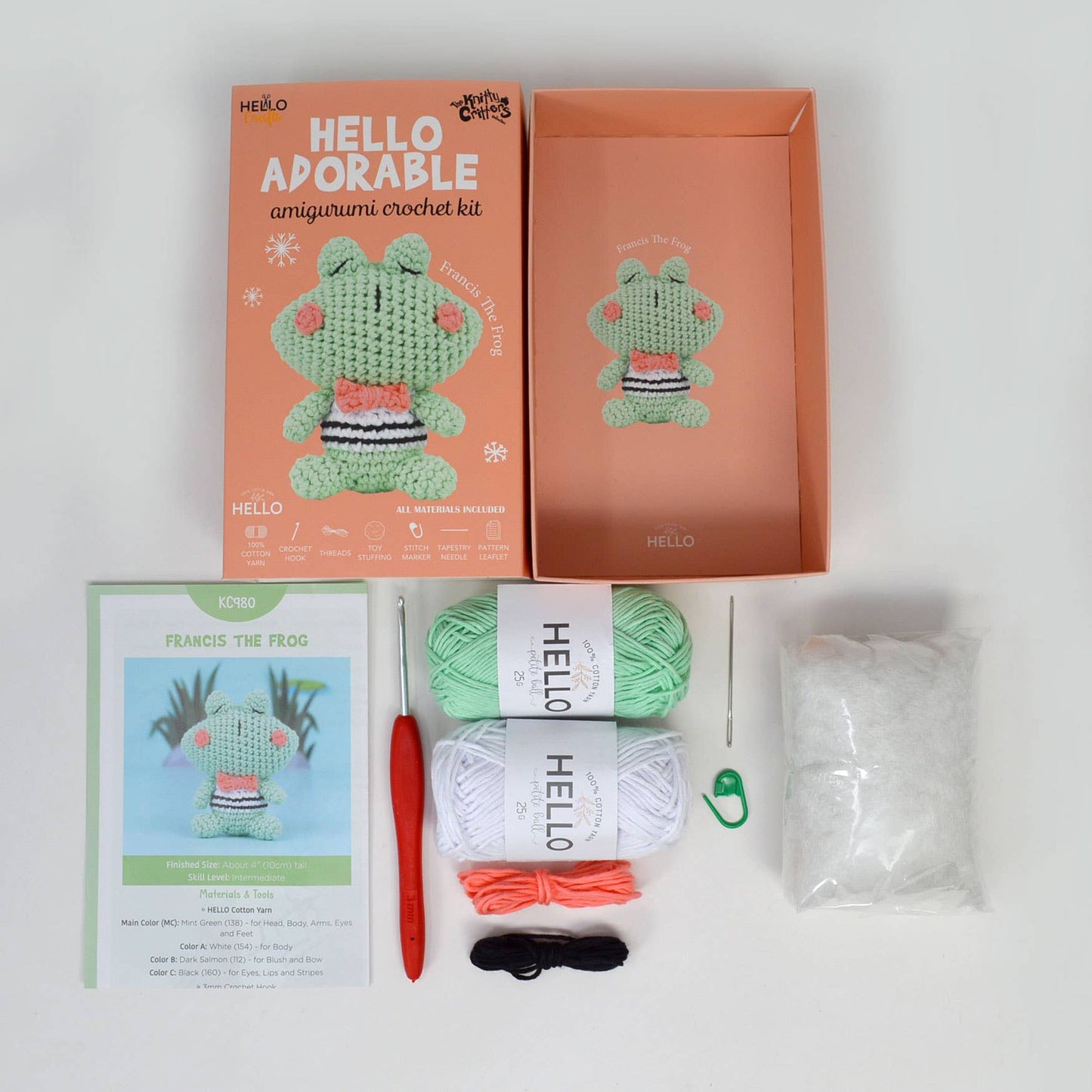 Knitty Critters Hello Adorable 2 - Francis The Frog