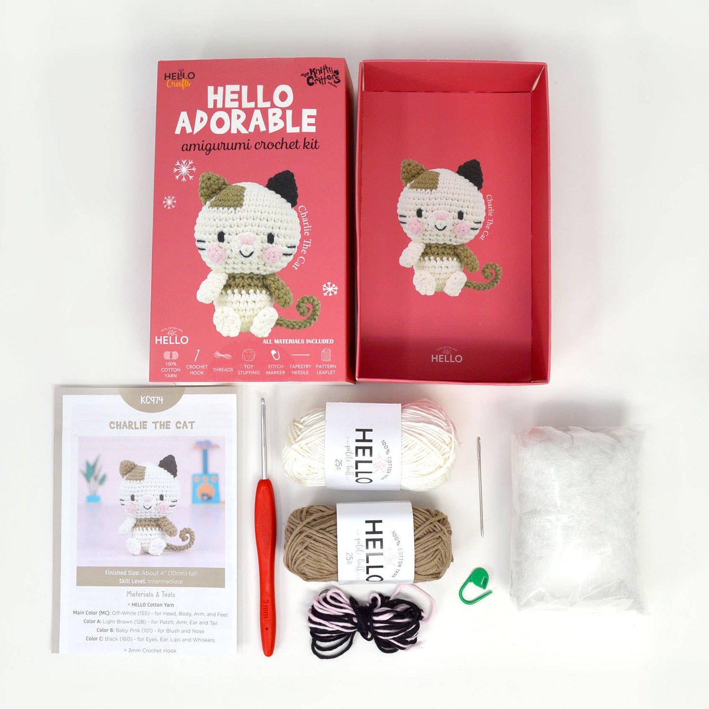 Knitty Critters Hello Adorable 2 - Charlie The Cat