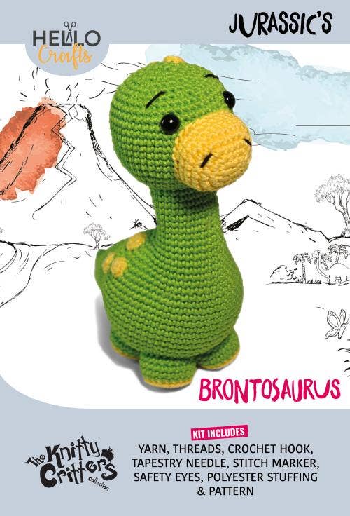 Knitty Critters - Jurassic's crochet kit - Brontosaurus