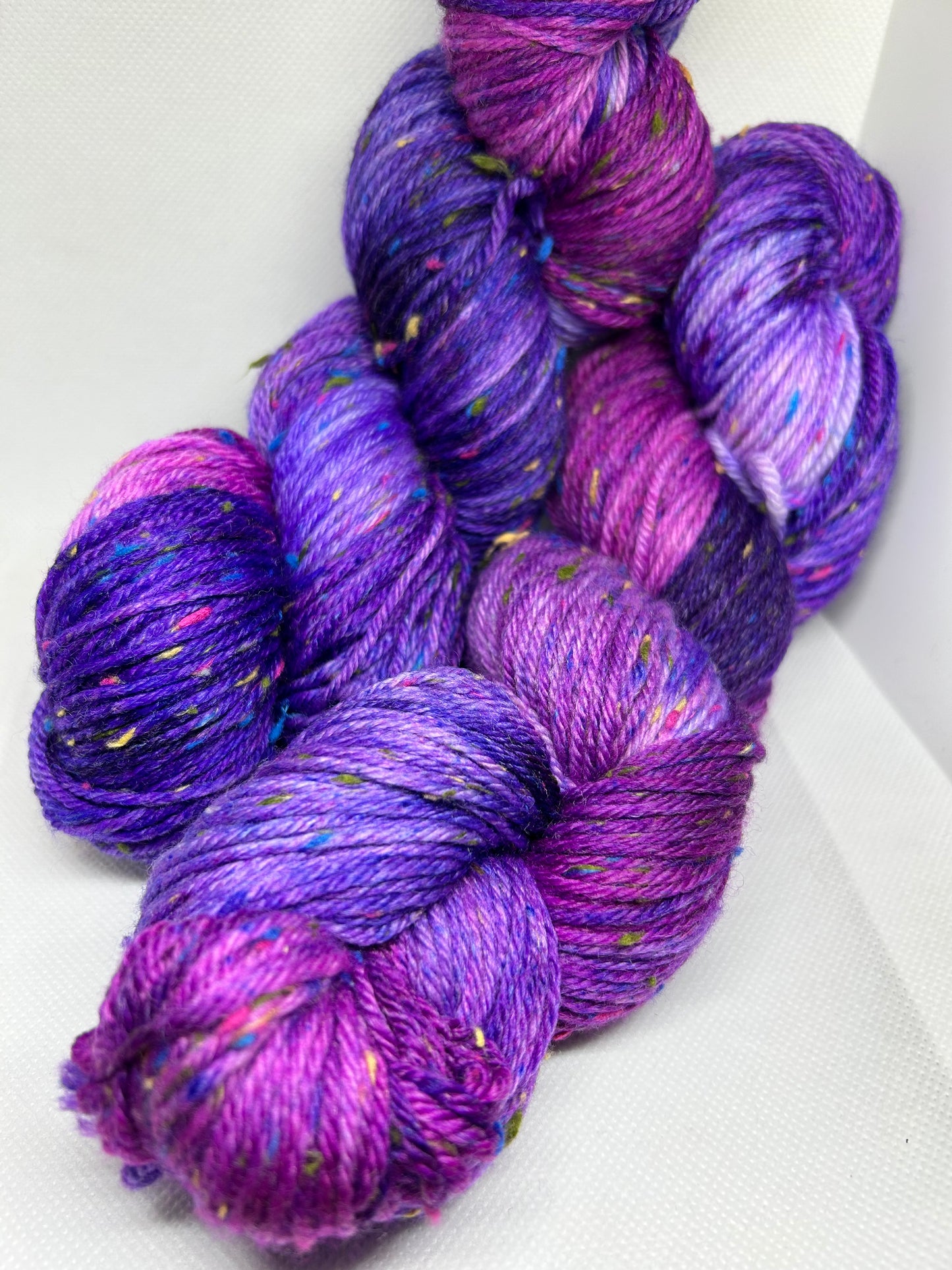 Lavender Fields Hand Dyed Yarn with Colour Neps