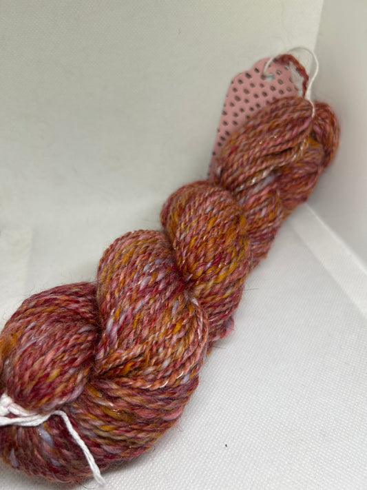 Fallen leaves 100g Hand spun art yarn