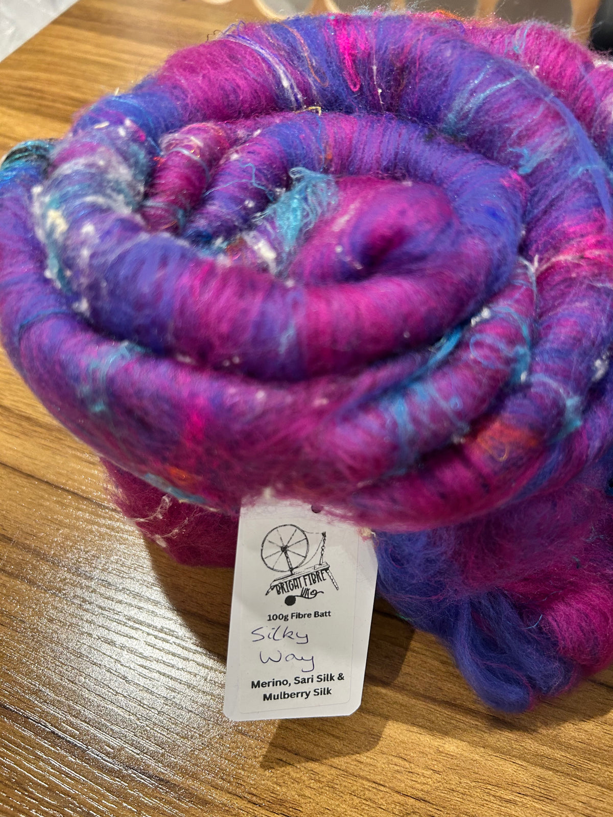 Fibre & silk Batt 100g