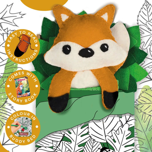 Felt Sewing Kits Bedtime Buddies - Felix the Fox