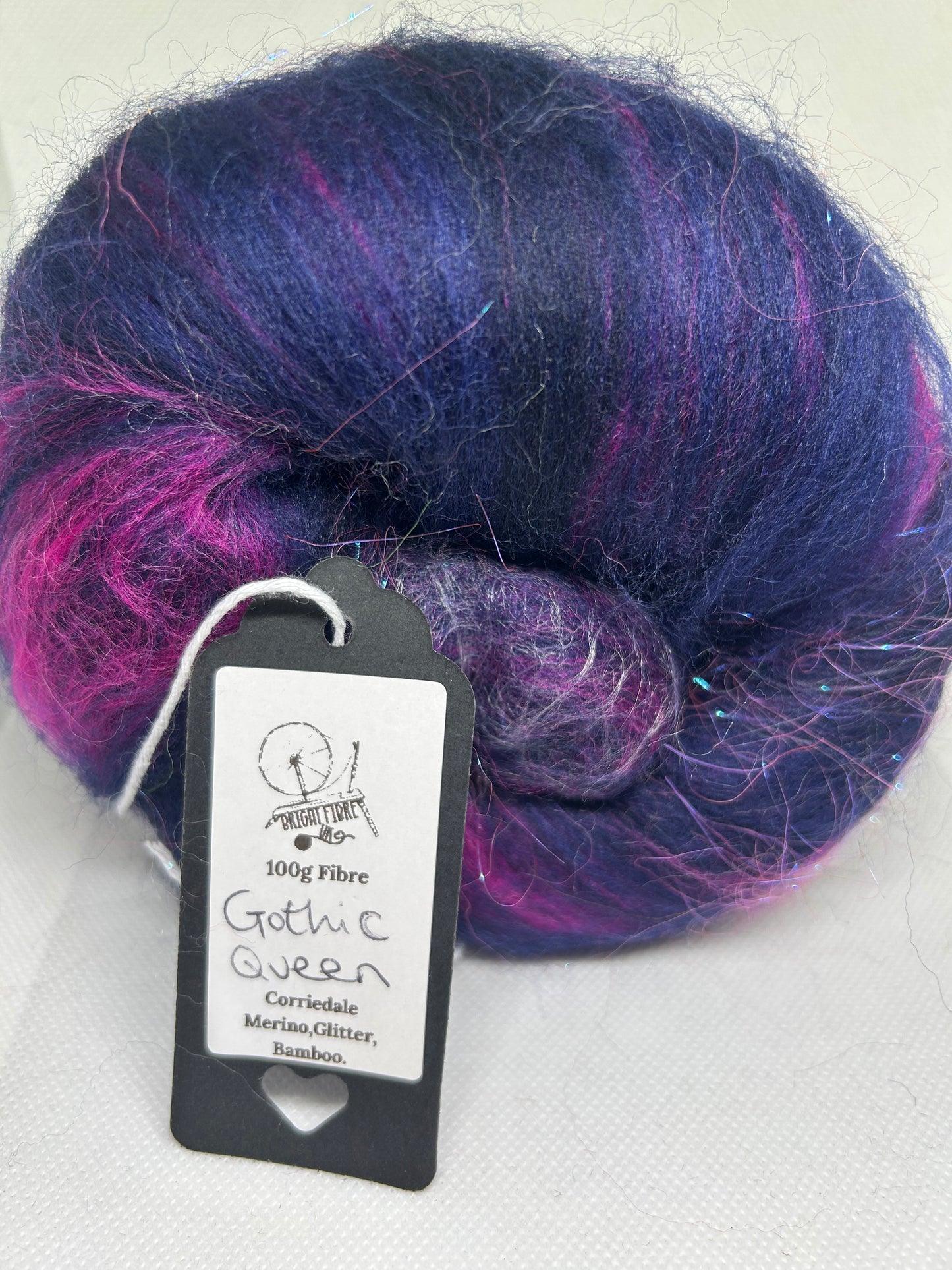 Gothic Queen 100g Fibre Batt