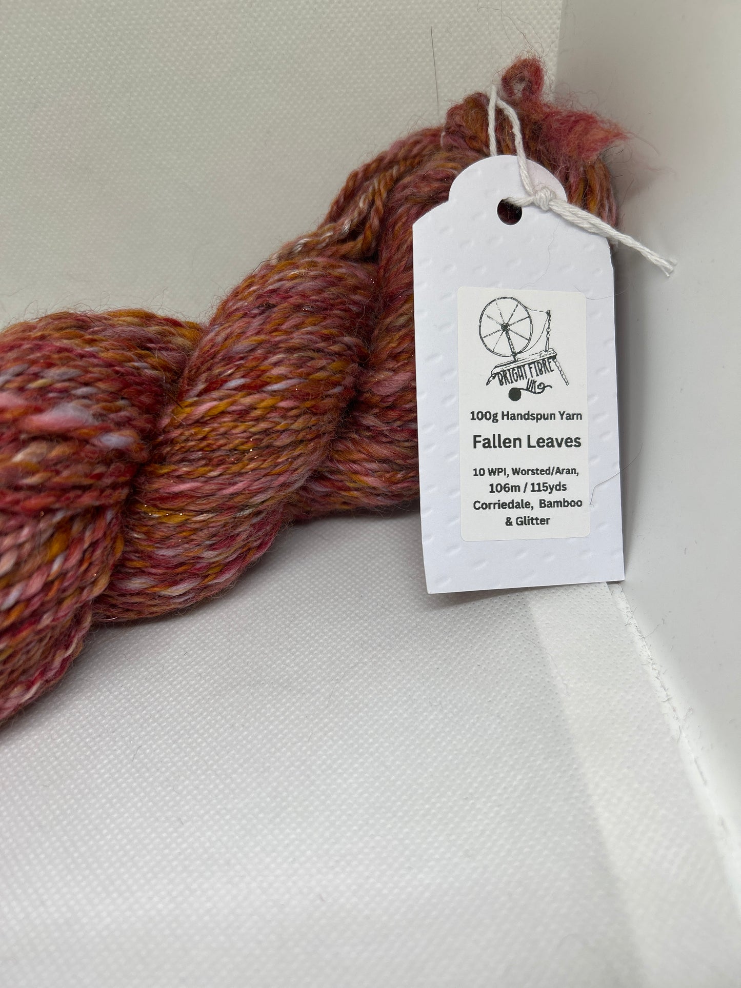 Fallen leaves 100g Hand spun art yarn