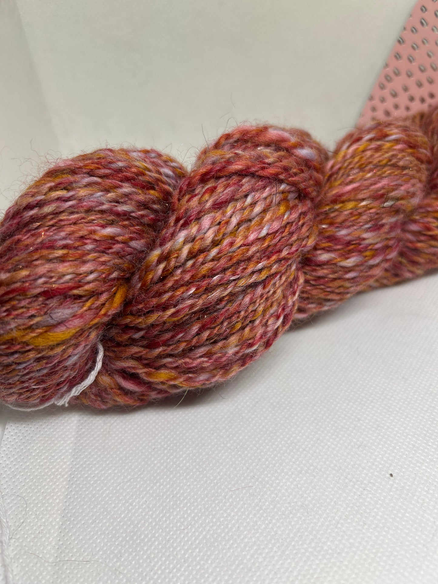 Fallen leaves 100g Hand spun art yarn
