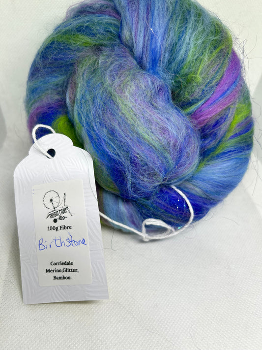 Birthstone 100g Fibre Batt