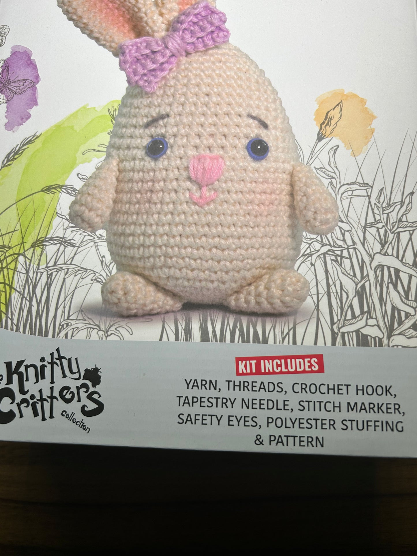Knitty Critters - Farmyard crochet kit - Bunny