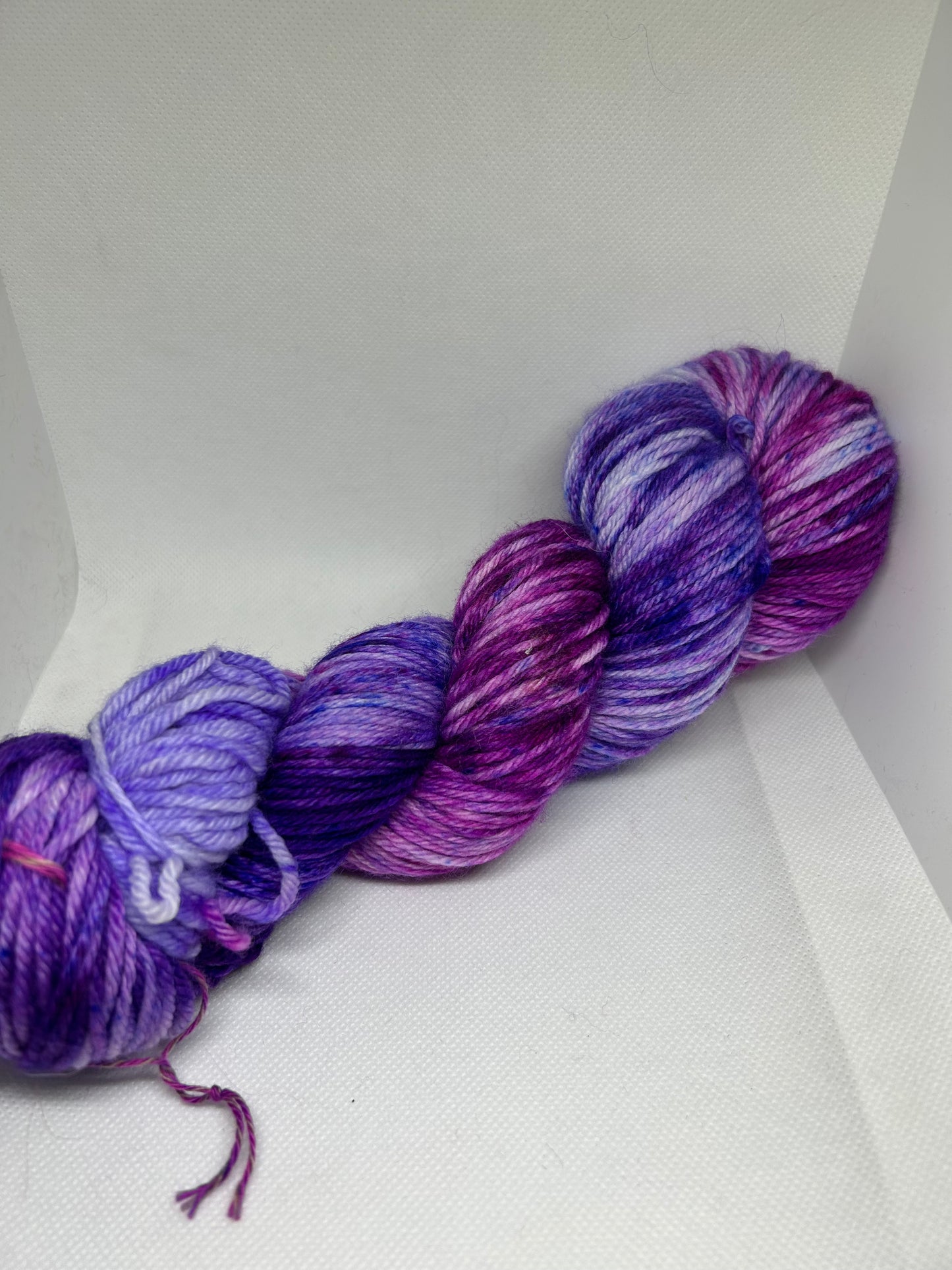 Hand dyed Lavender Fields Yarn