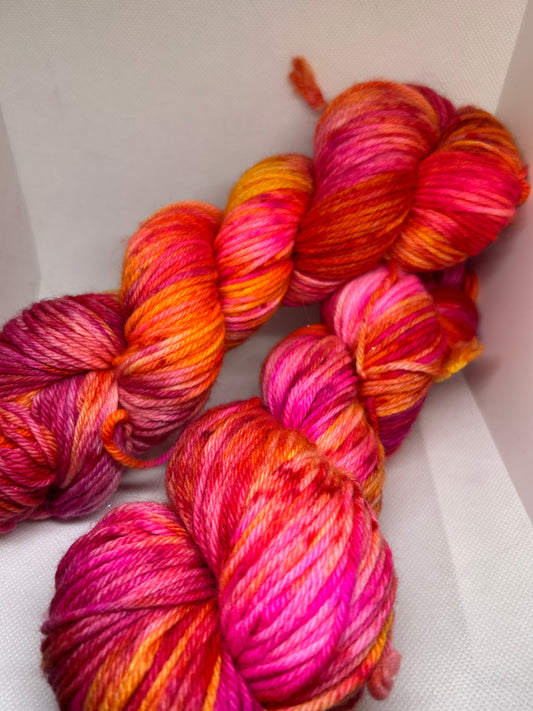 Hand Dyed Peaches Yarn