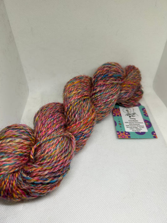 100g Confetti Hand Spun Yarn