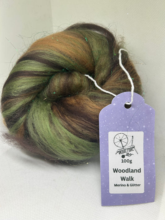 Woodland Walk 100g Fibre Batt