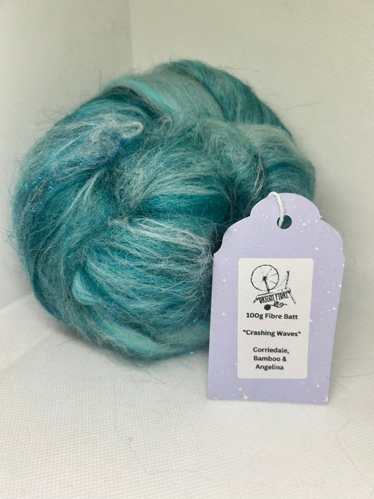 Crashing Waves 100g Fibre Batt