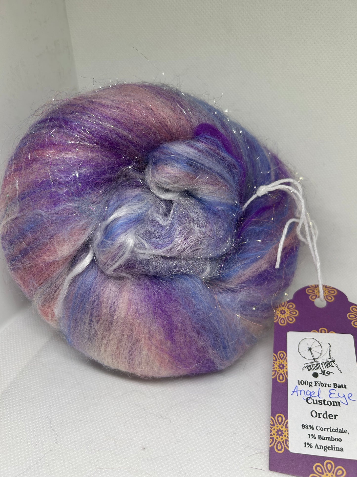 Angel Eye 100g Corriedale Fibre Batt