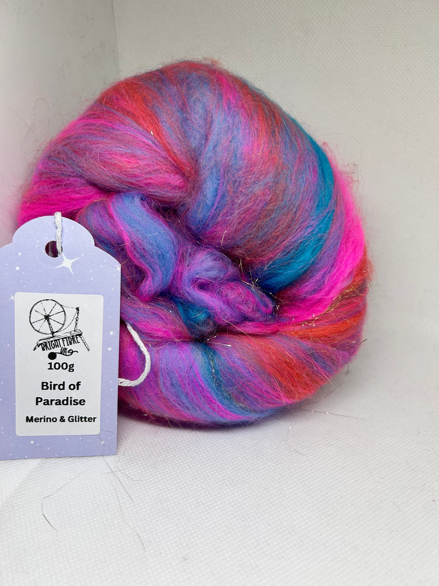 Bird of Paradise 100g Fibre batts