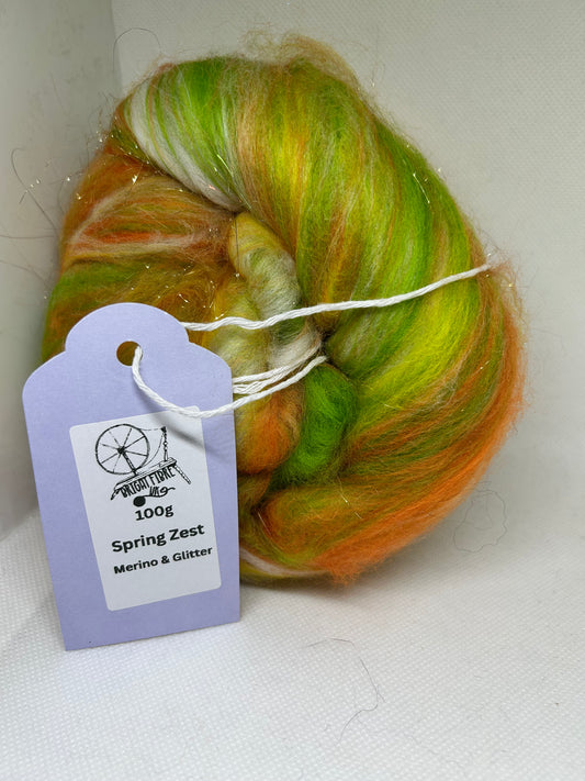 Spring Zest 100g Fibre batt