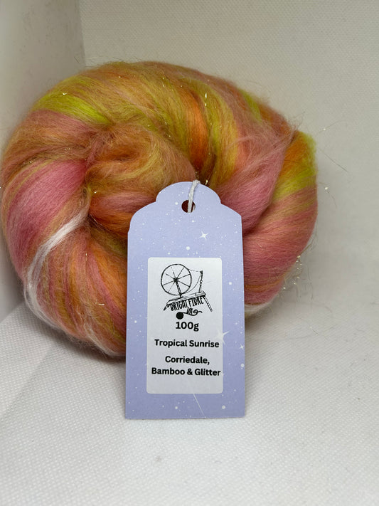 Tropical Sunrise 100g Fibre Batt