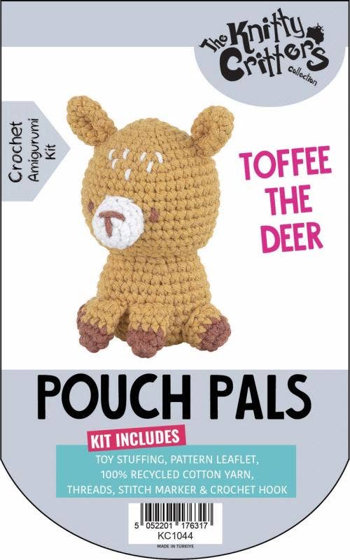 Knitty Critters - Pouch Pals 3 - Toffee The Deer